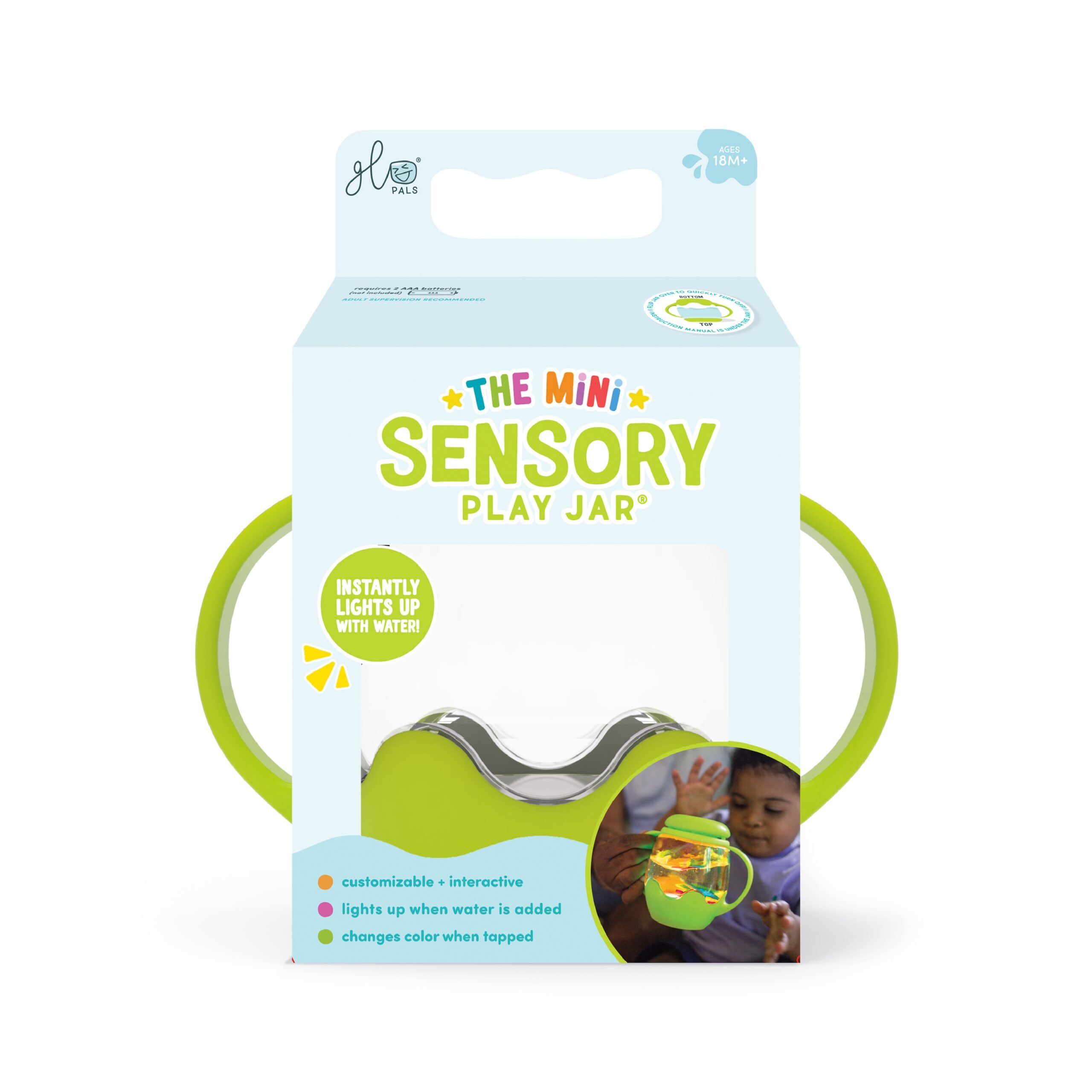 Mini Sensory Jar Green (GloPals)