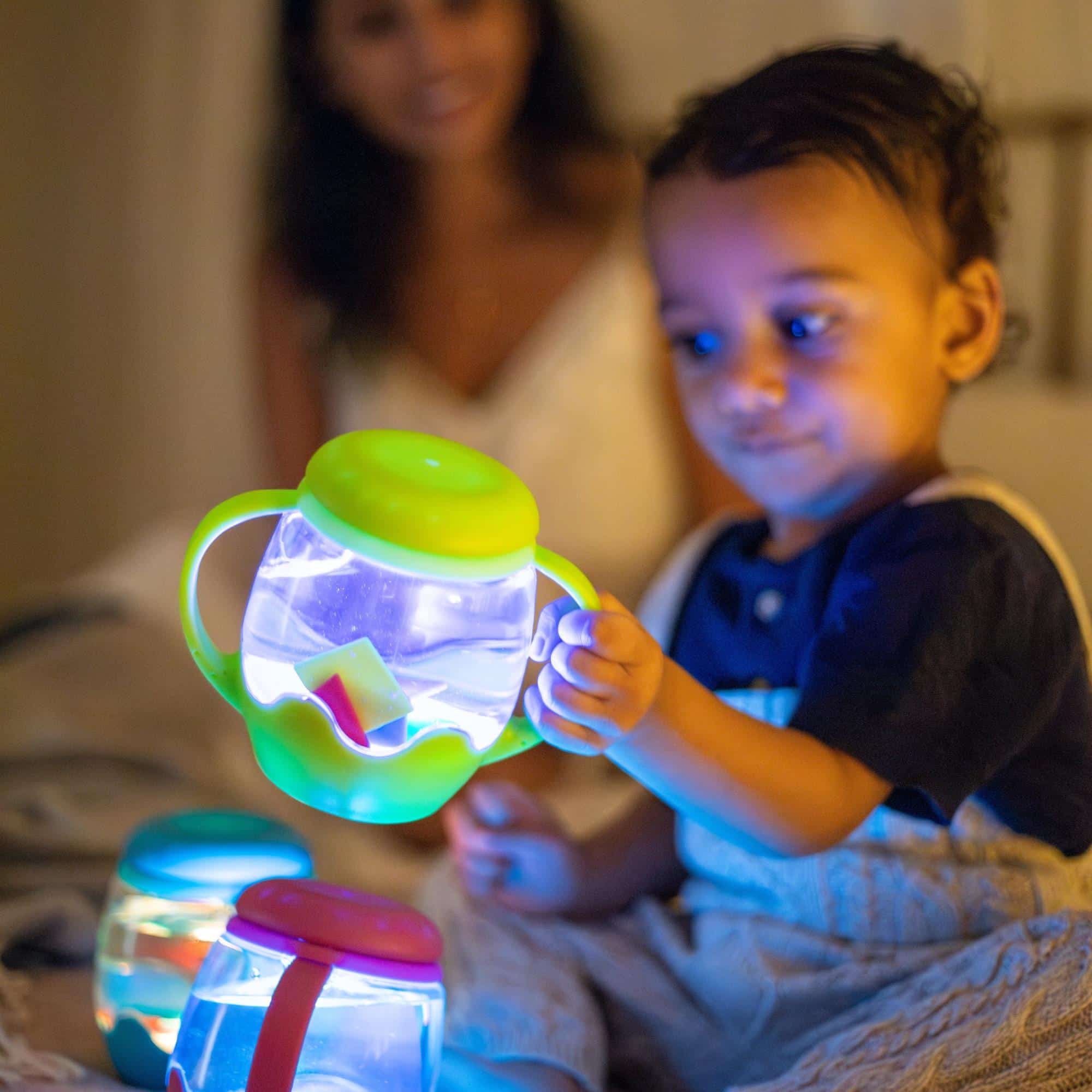 Mini Sensory Jar Green (GloPals) – Image 3