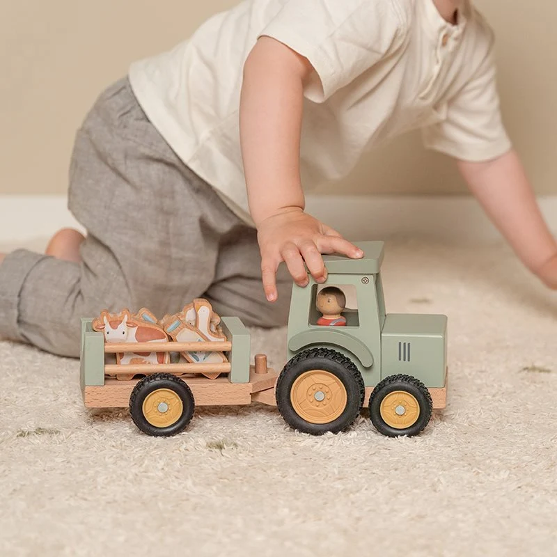 Tracteur avec remorque Little Farm (Little Dutch) – Image 4
