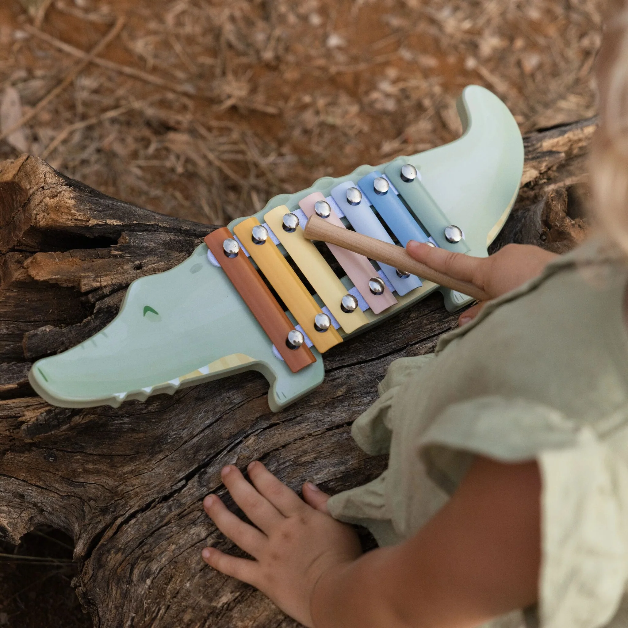 Xylophone -Crocodile- Safari Friends (Little Dutch) – Image 2