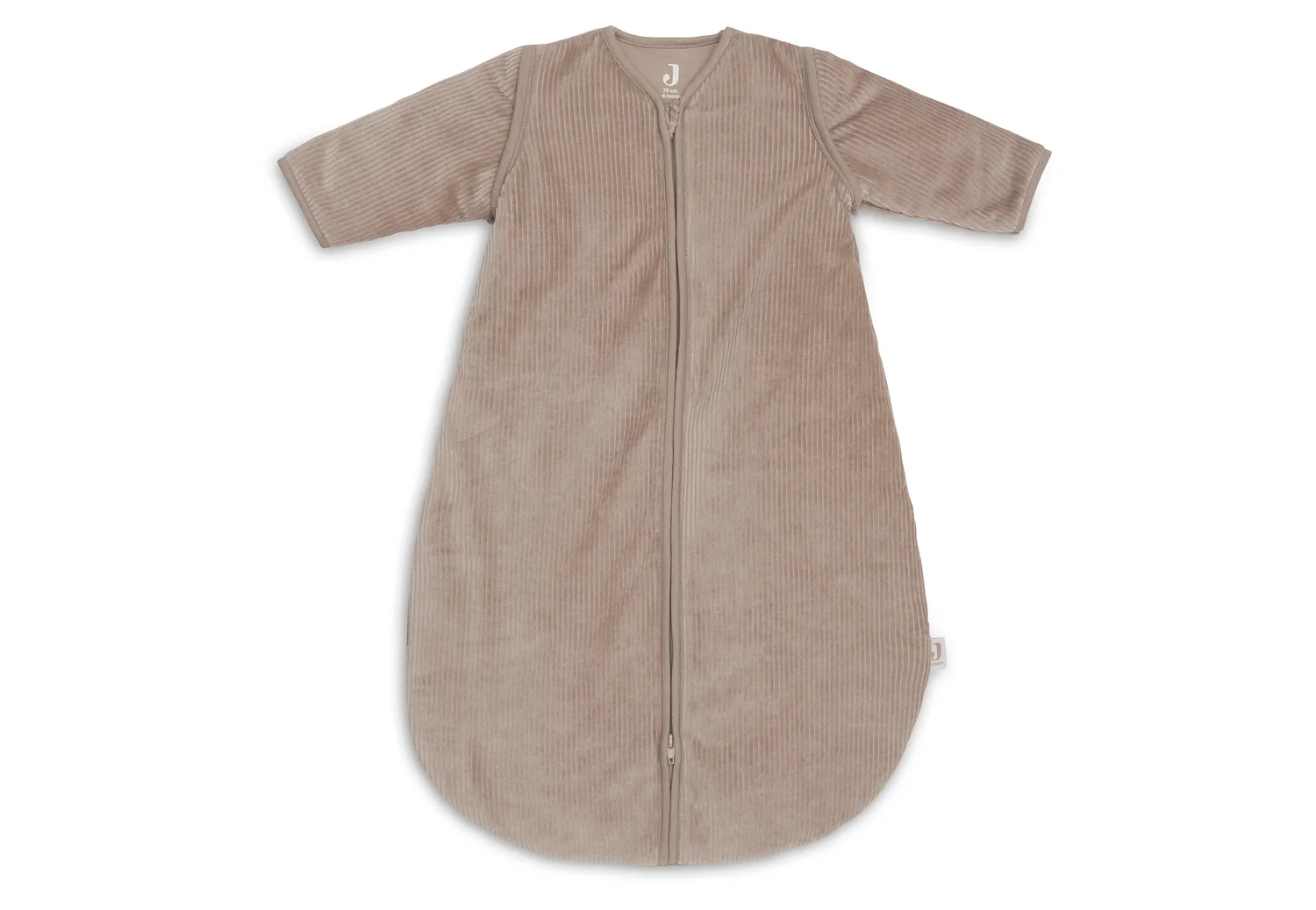 Gigoteuse avec Manches Amovible Ronde - Rib Milky Coffee 70cm (Jollein)