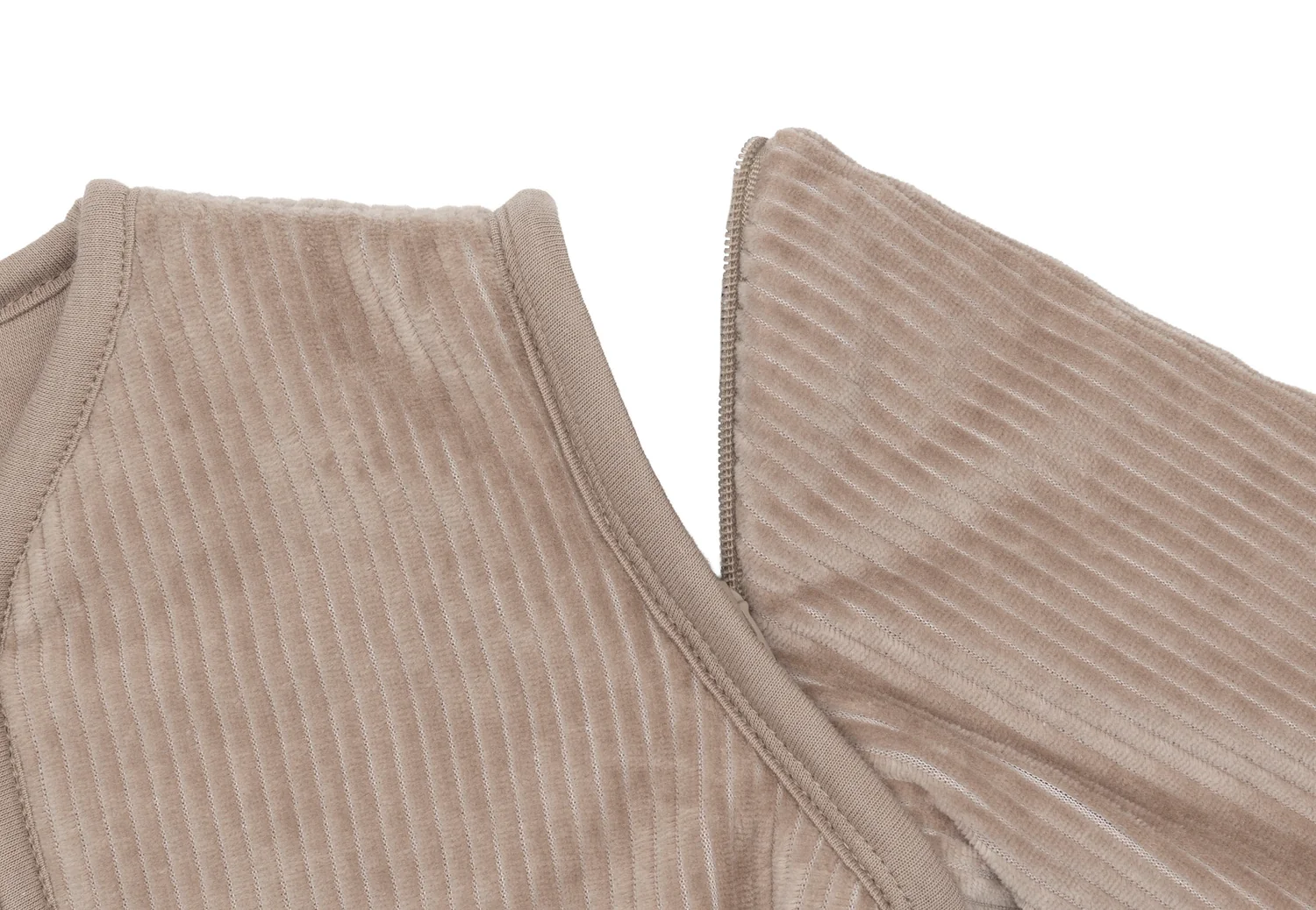 Gigoteuse avec Manches Amovible Ronde - Rib Milky Coffee 70cm (Jollein) – Image 3