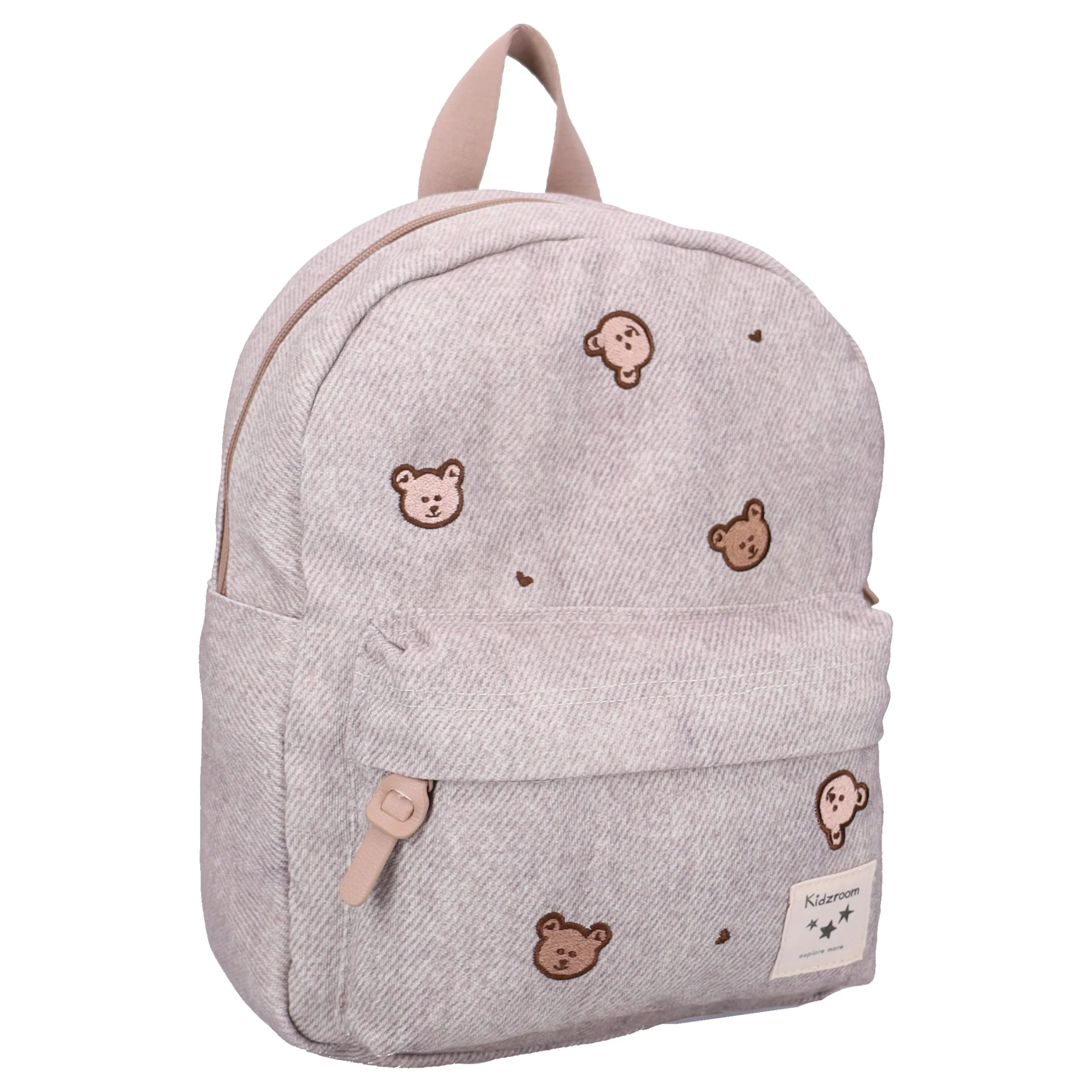 Sac à dos enfant 31x26x9cm Blossom & Bows – Oursons gris denim Kidzroom (BB&CO)