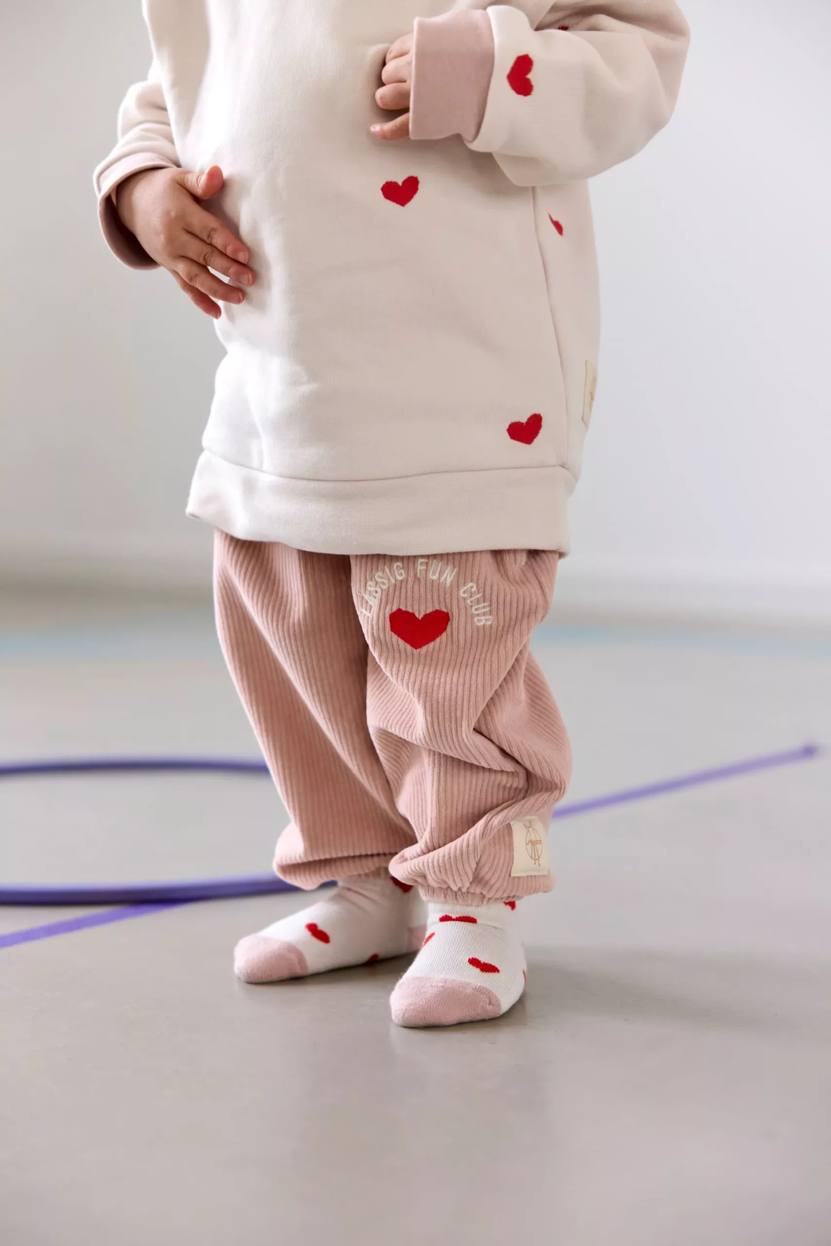 Chaussettes de Tennis enfants (3 pcs) - coton bio, Coeur (Lassig) – Image 2