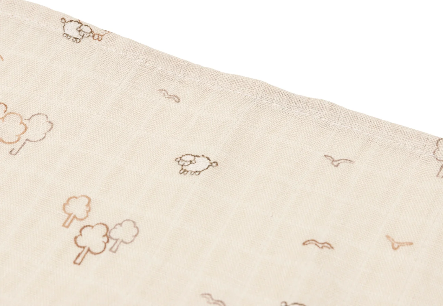 Lange gaze de Coton Small 70x70cm - Wooly - 3 Unités (Jollein) – Image 3