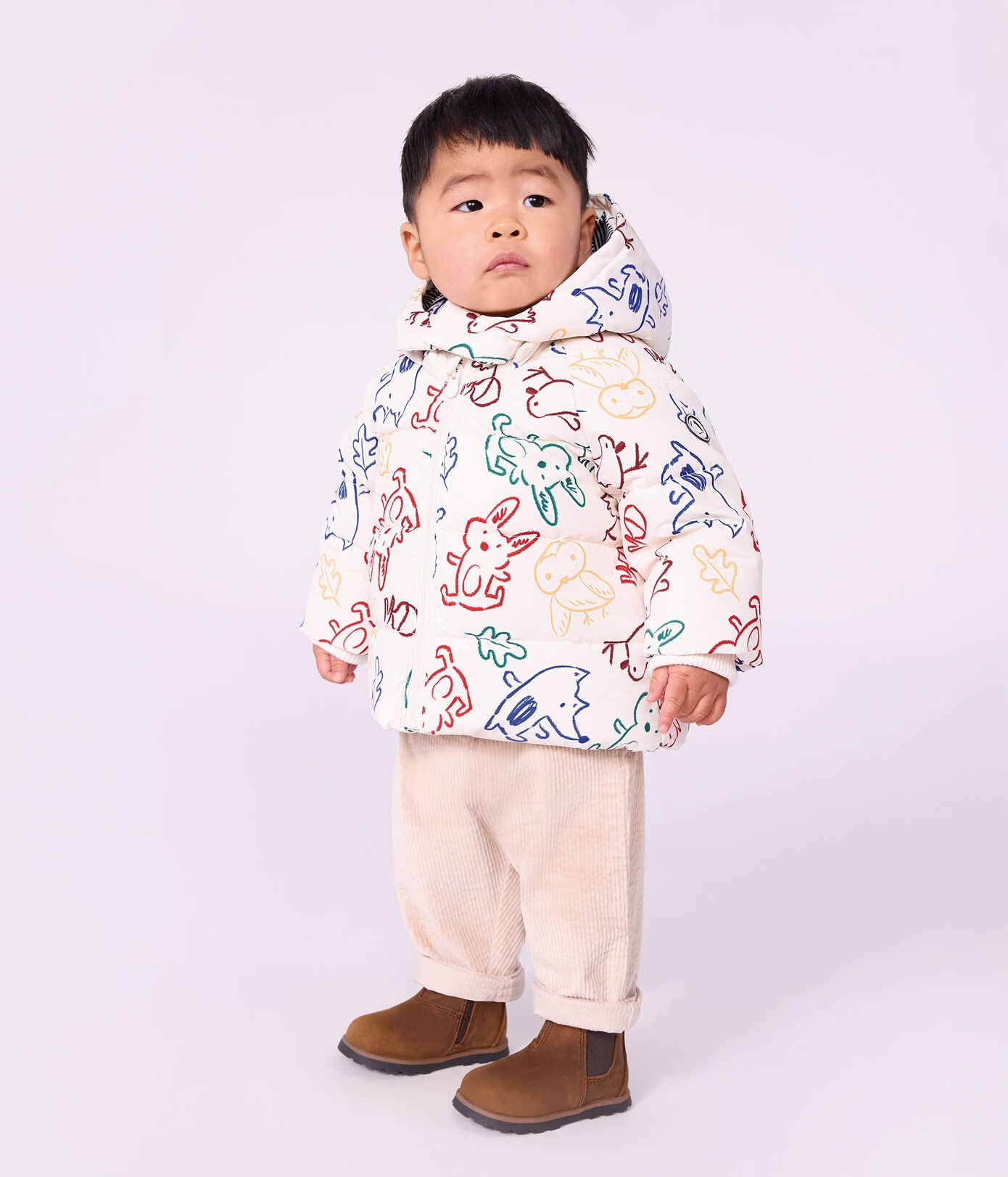 Doudoune bébé en polyester imprimé AW26 (Petit Bateau) – Image 3