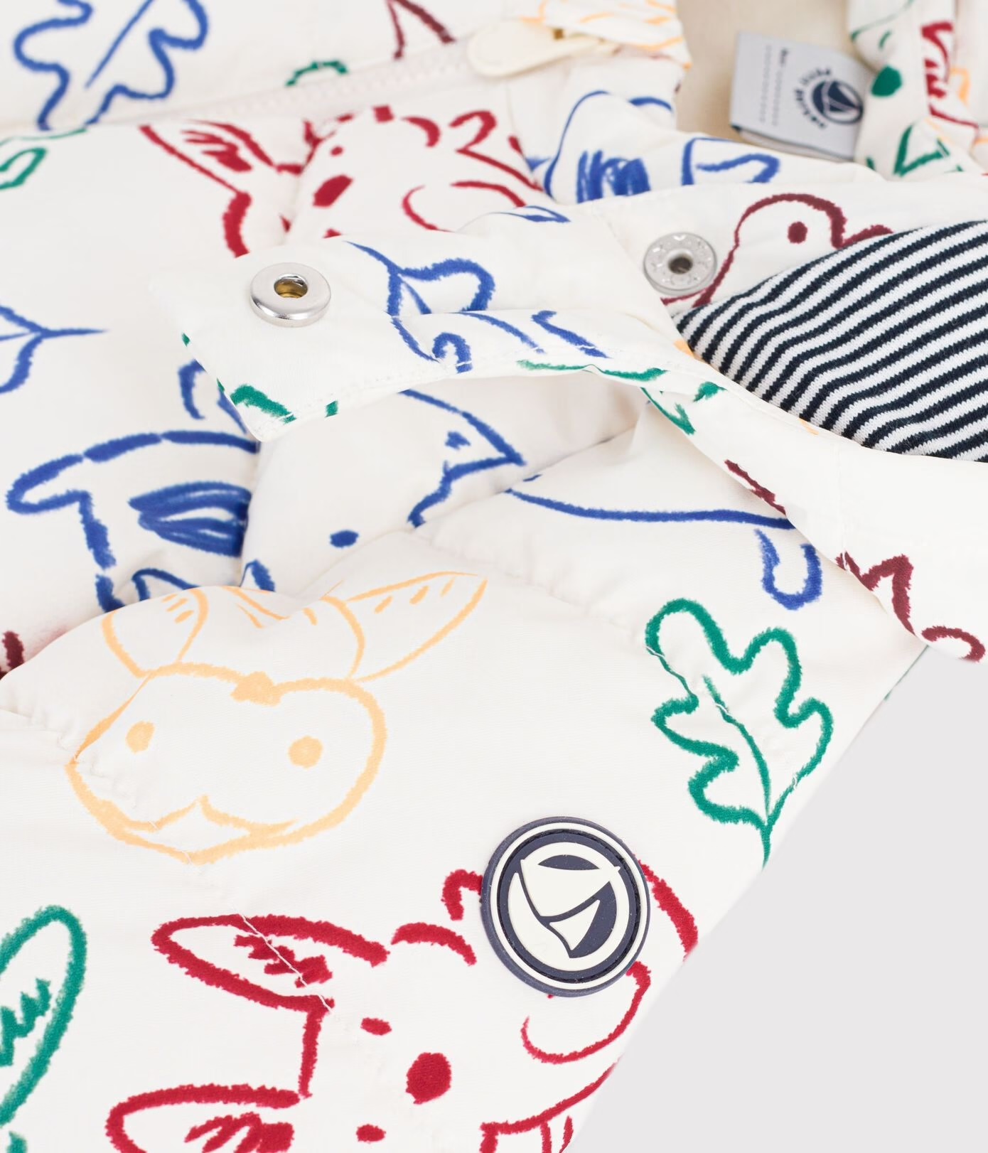 Doudoune bébé en polyester imprimé AW26 (Petit Bateau) – Image 4