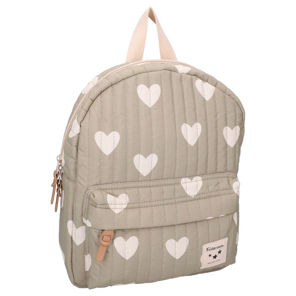 Sac à dos enfant 31x26x9cm Wonderful Worlds – Cœurs vert Kidzroom (BB&CO)