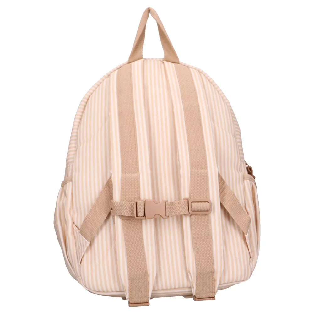 Sac à dos enfant 36x27x12cm Nostalgia – Rayures avions beige Kidzroom (BB&CO) – Image 3