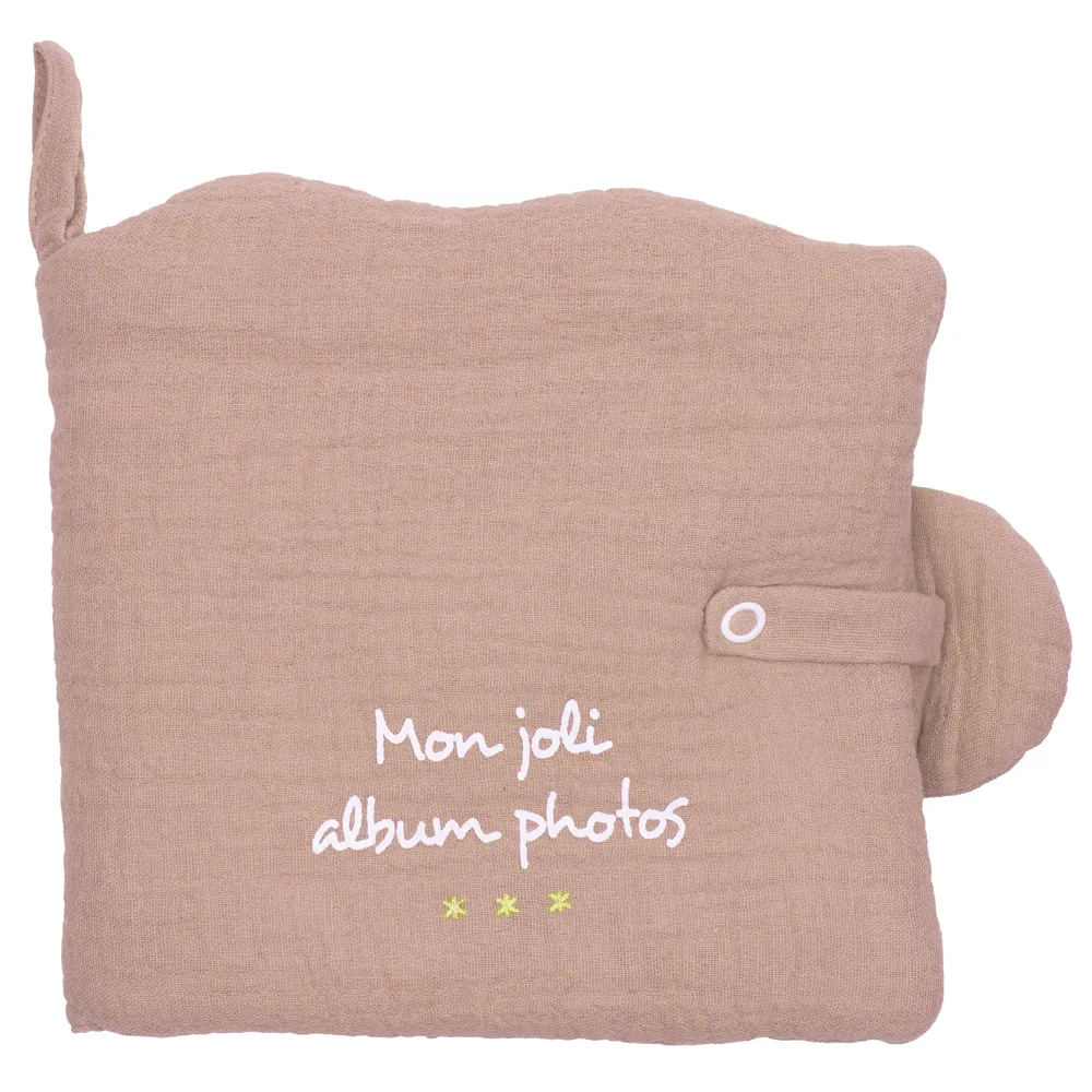 Livre album photos nuage gaze de coton Mocha (BB and Co)