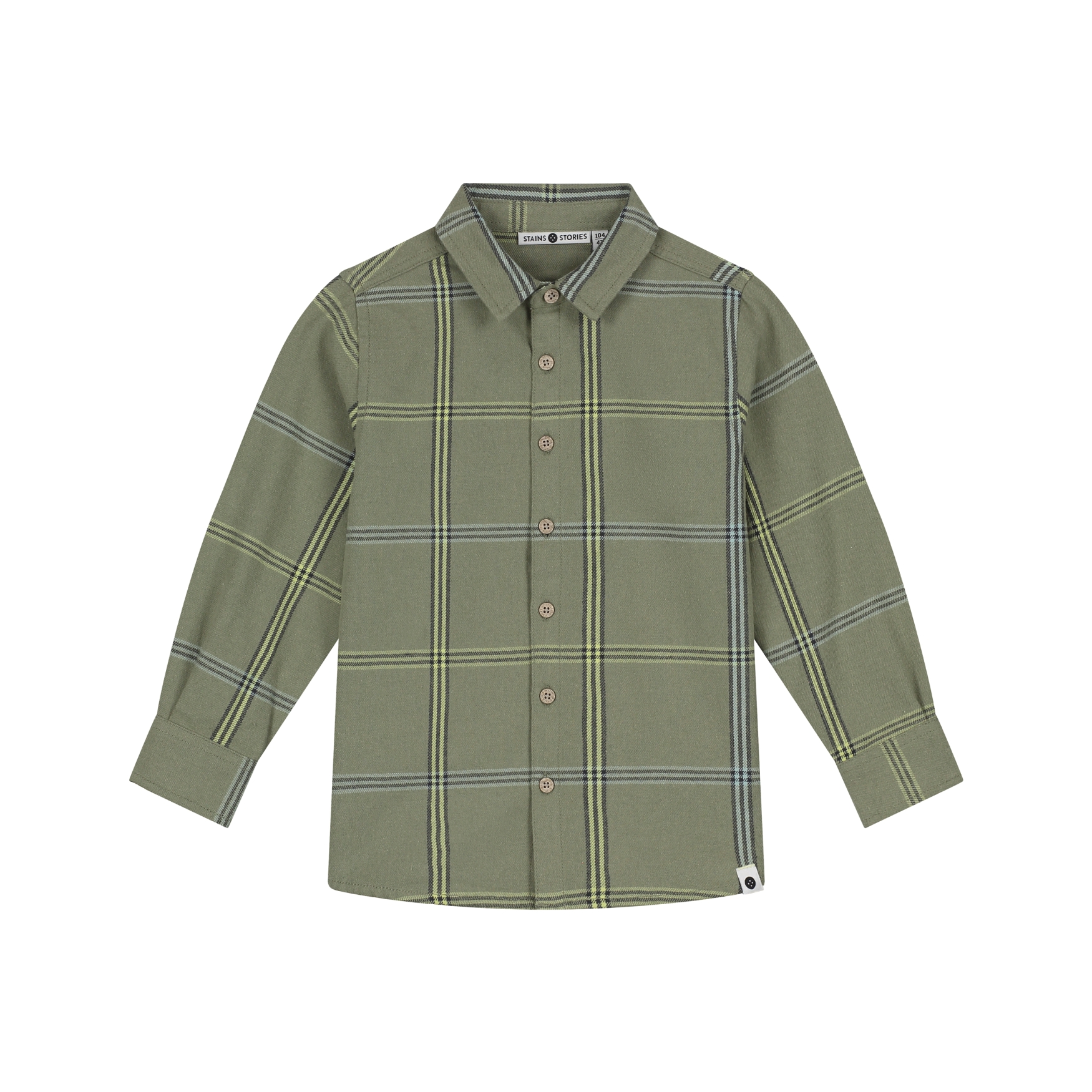 Chemise Manches Longues Garçon - Army AW26 (Stains Storie)