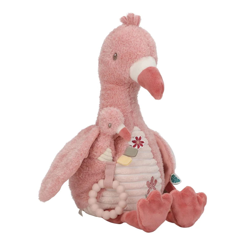 Peluche d'activité Flamant rose ( Little Dutch )