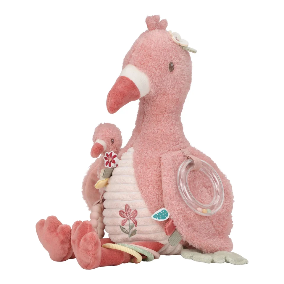 Peluche d'activité Flamant rose ( Little Dutch ) – Image 2