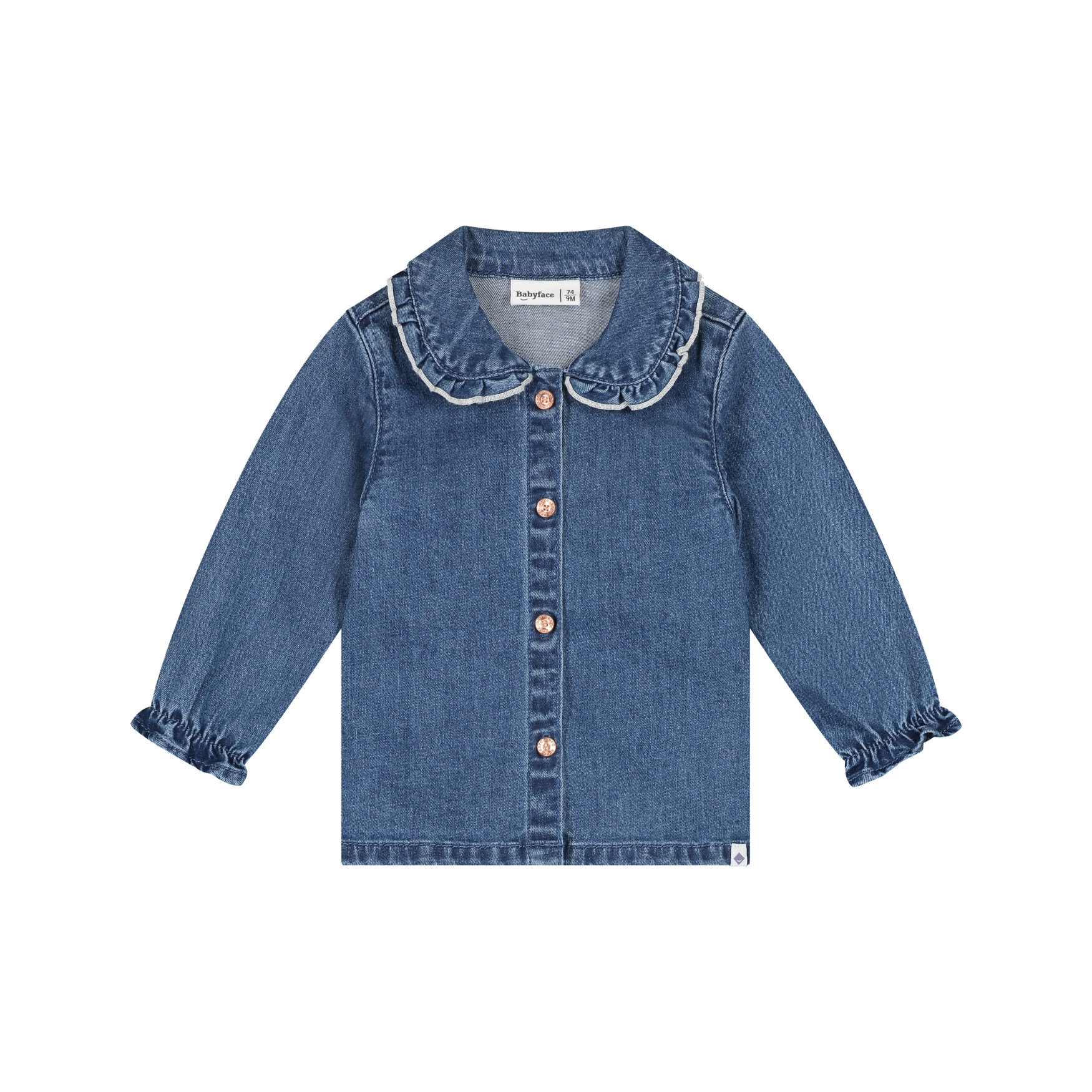 Baby girls denim blouse long AW26 (Babyface)