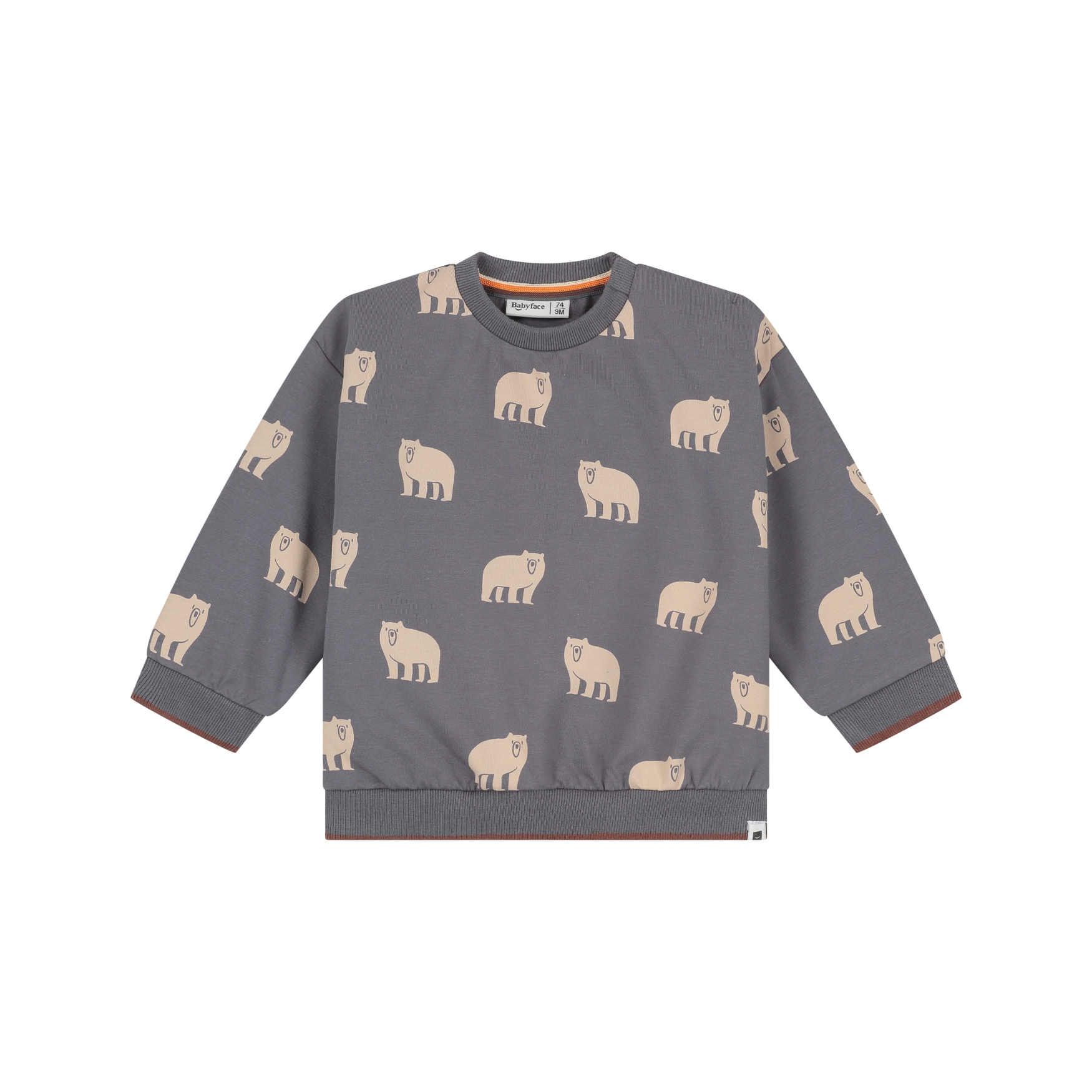 Baby Boys SweatShirt - Gris Acier AW26 (Babyface)
