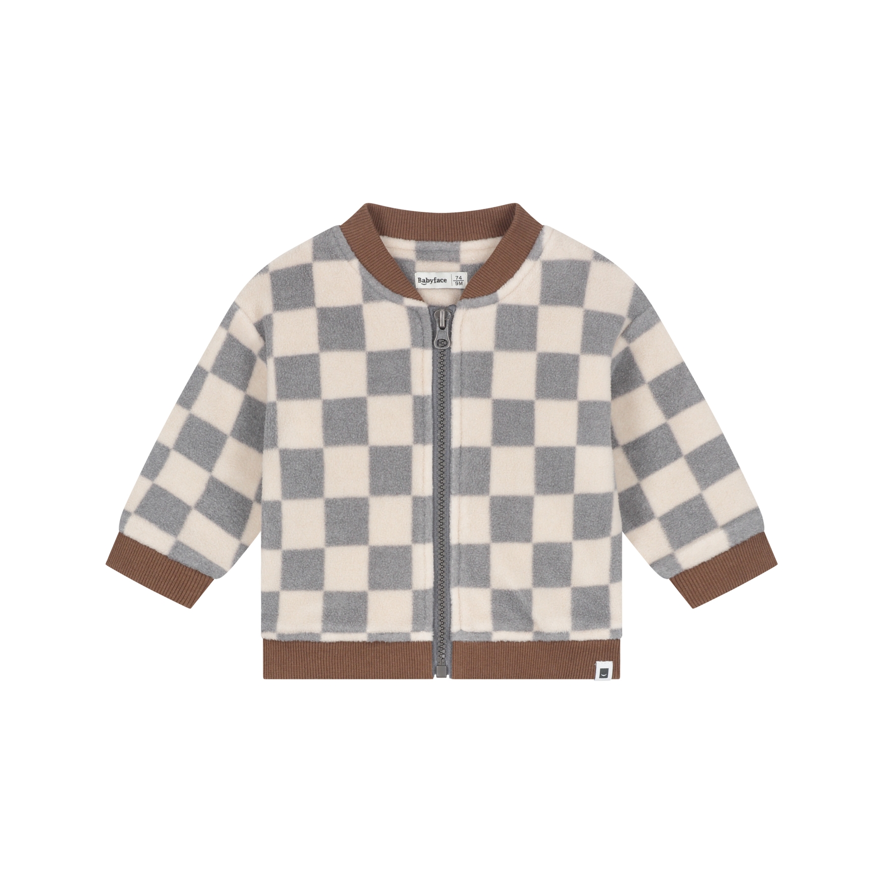 Baby Boys Cardigan - Gris Acier AW26 (Babyface)