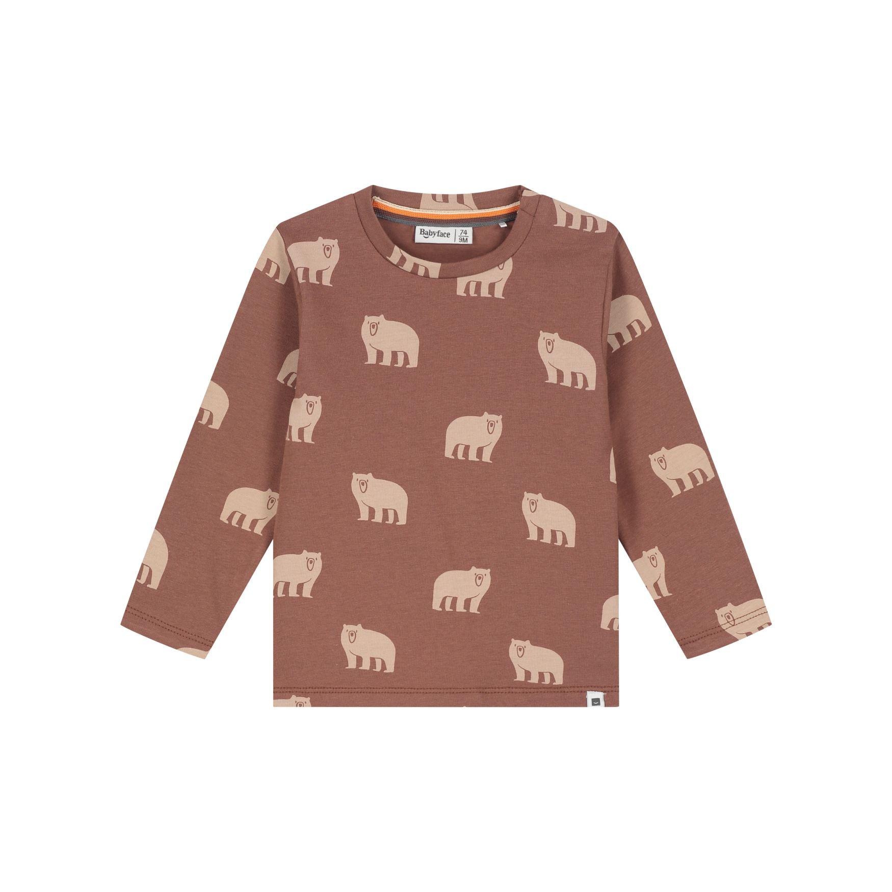 T-Shirt Long Sleeve Boys - Chocolat AW26 (Babyface)
