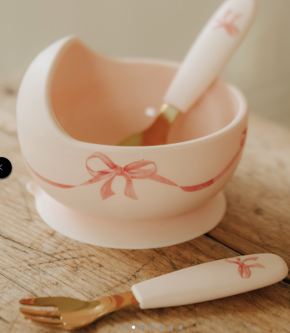 Ensemble bol en silicone - Rosy Bow (Elodie Details) – Image 2