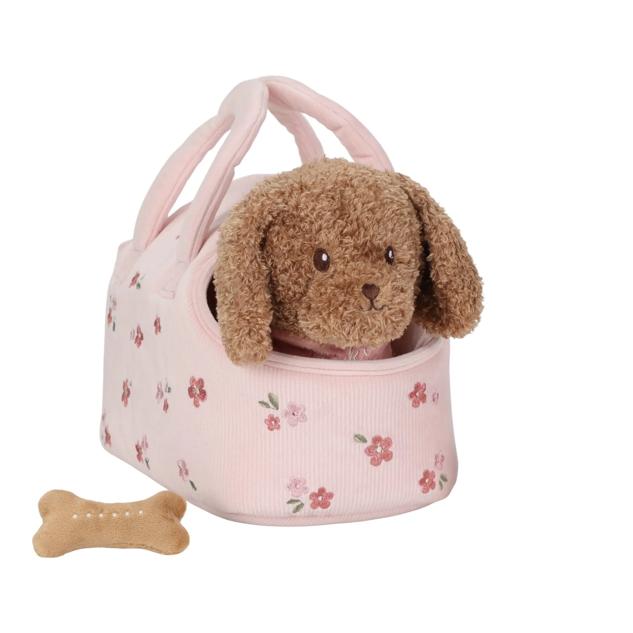 Chien câlin dans Sac – Rose (Little Dutch)