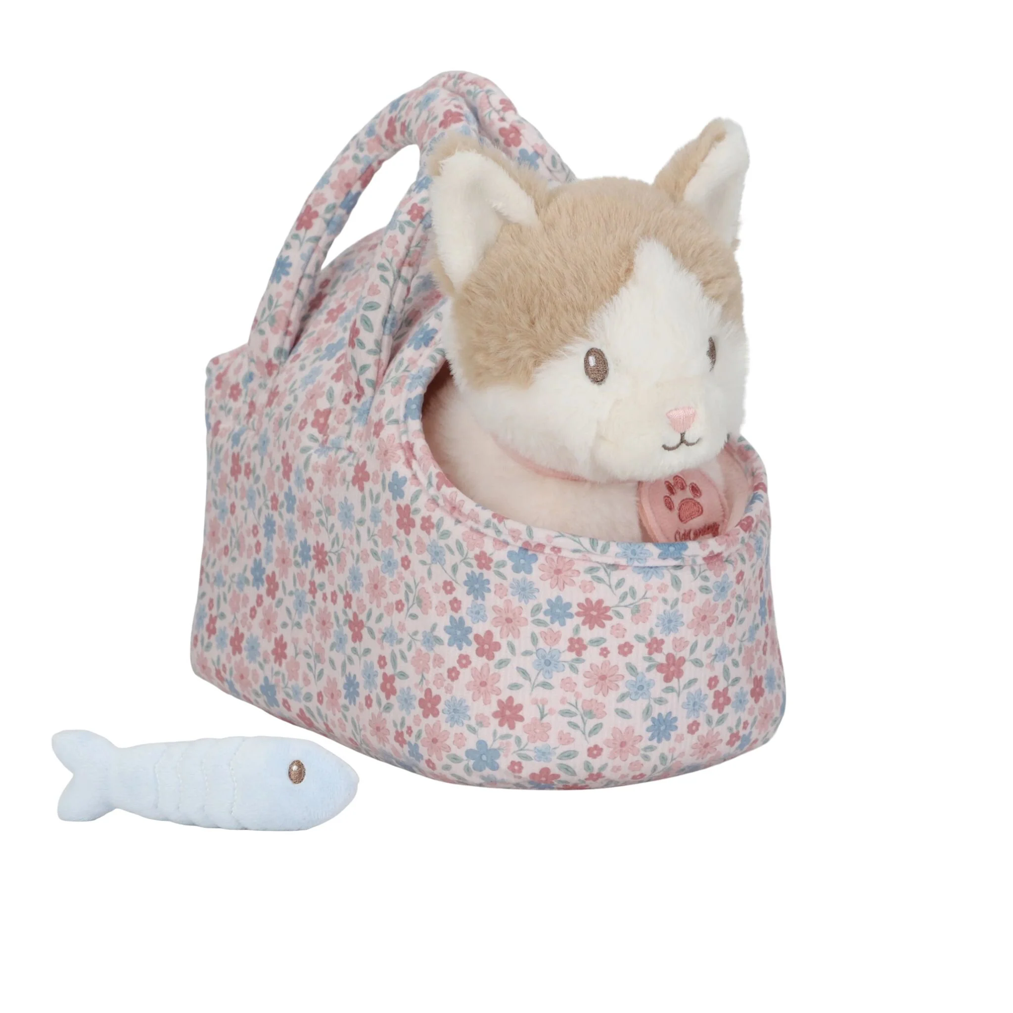 Chat câlin dans Sac – Rose (Little Dutch)