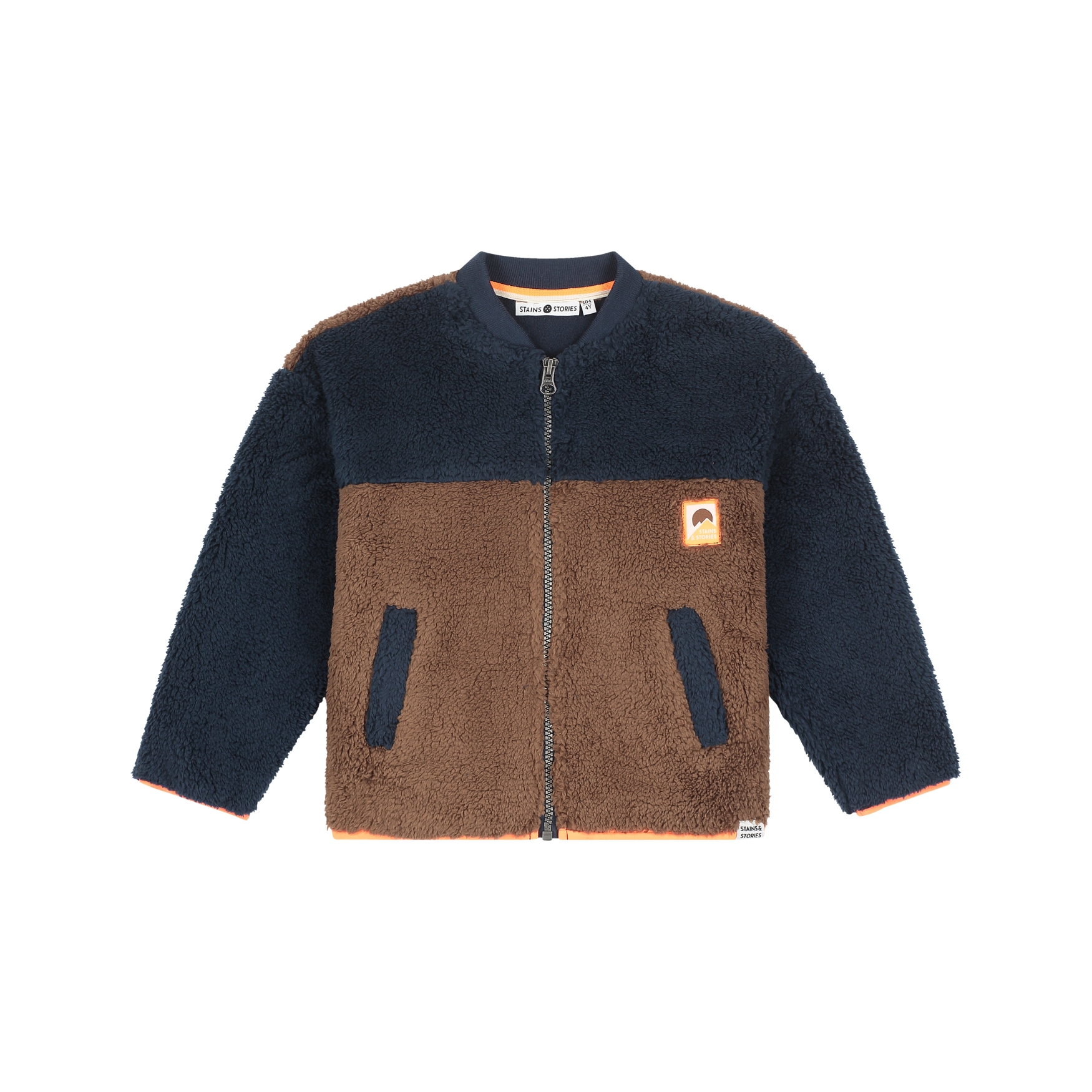Cardigan En Peluche Boys - Indigo AW26 (Stains Stories)