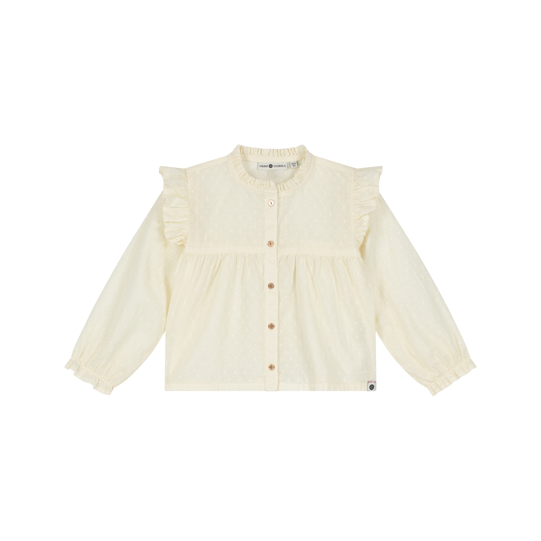 Blouse Longues Manches Girls - Cream AW26 (Stains Stories)