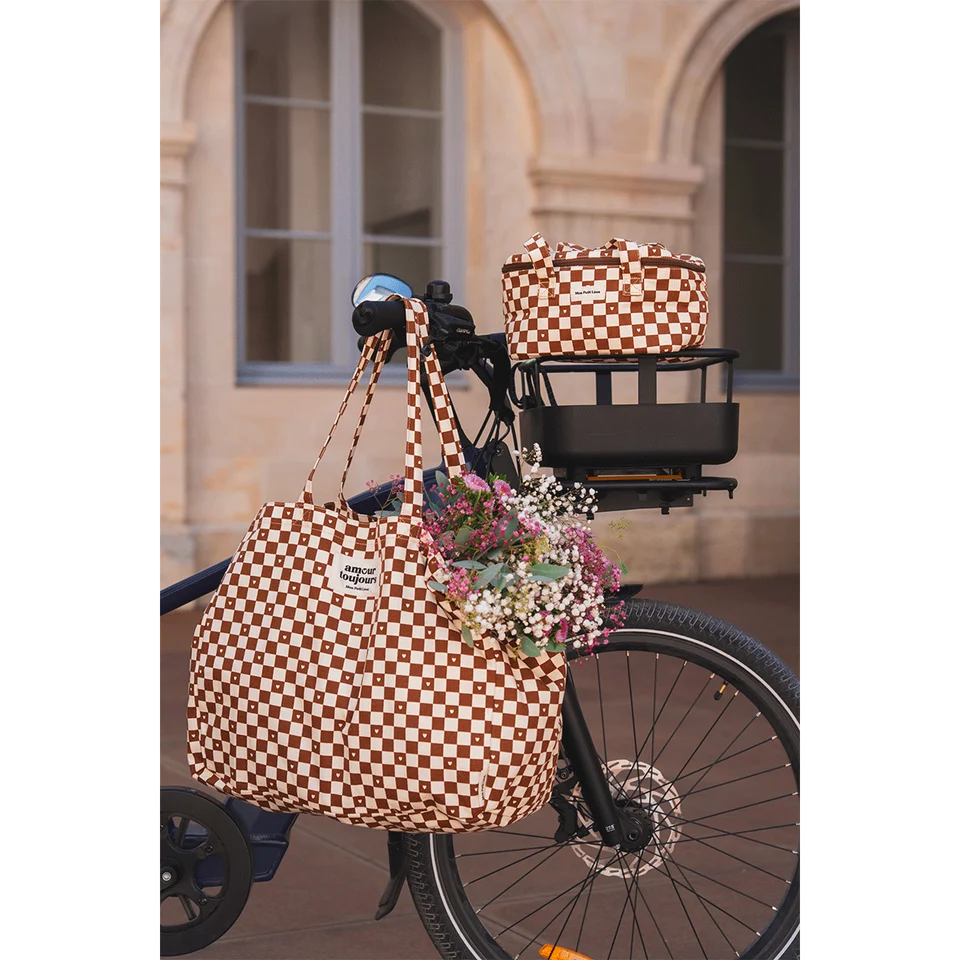 Cabas XXL Damier Coeur (Mon petit Léon) – Image 2