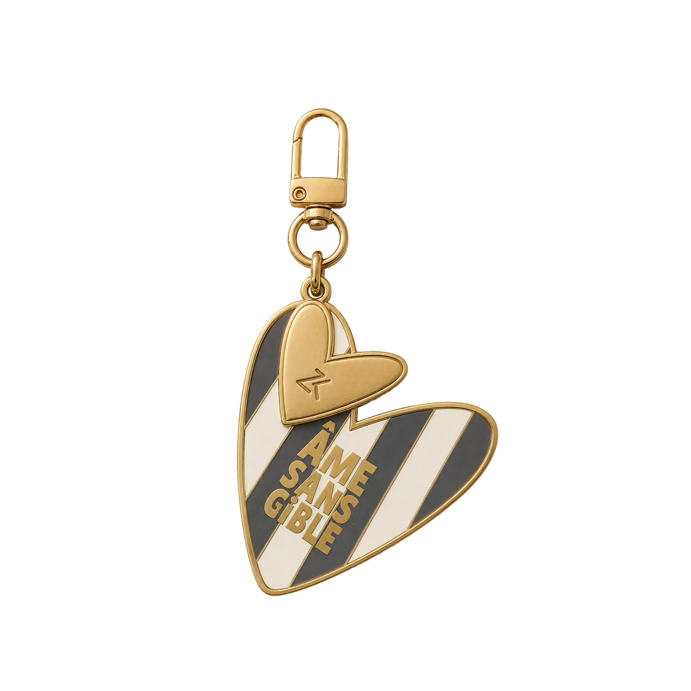 Porte Clé - Émaillé Coeur Âme Sans Cible (Zakuw)