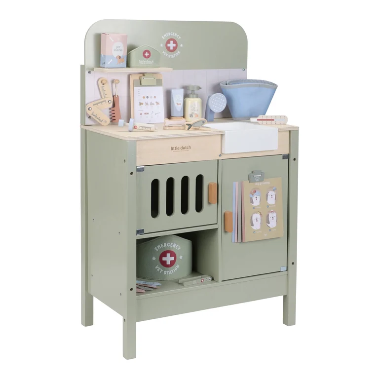 Cabinet vétérinaire en bois – Vert (Little Dutch)