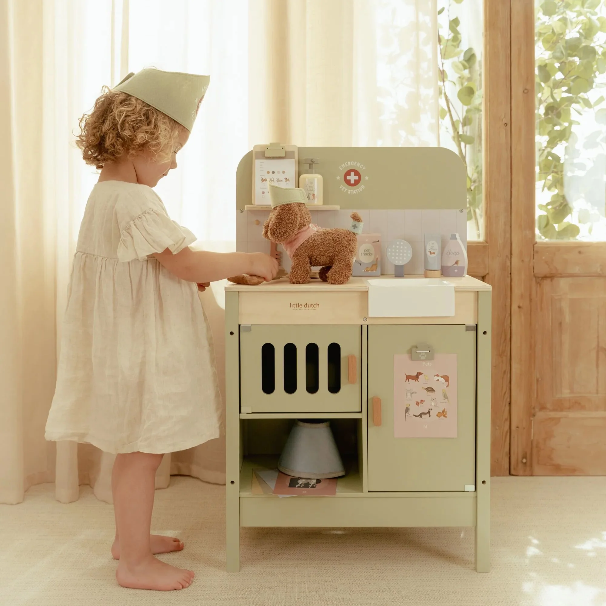 Cabinet vétérinaire en bois – Vert (Little Dutch) – Image 4