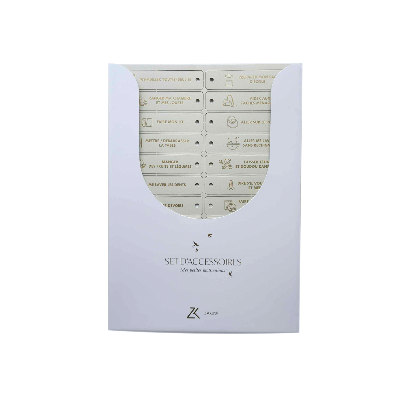 Set d'accessoires "Motivations" - grège Beige (Zakuw)